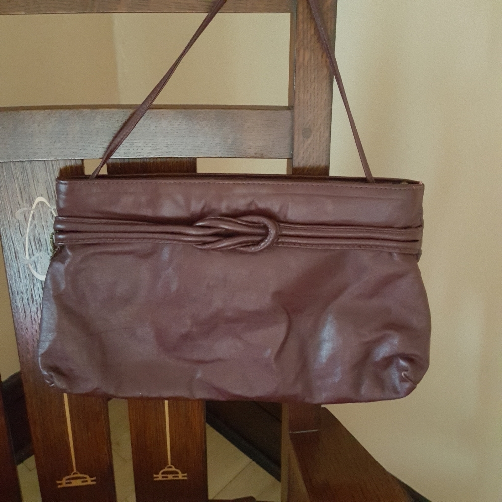Vintage 1970's 1980's Letisse Oxblood Leather Purse